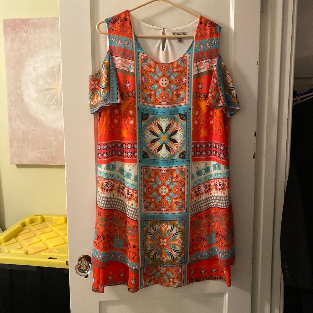 Cold shoulder dress